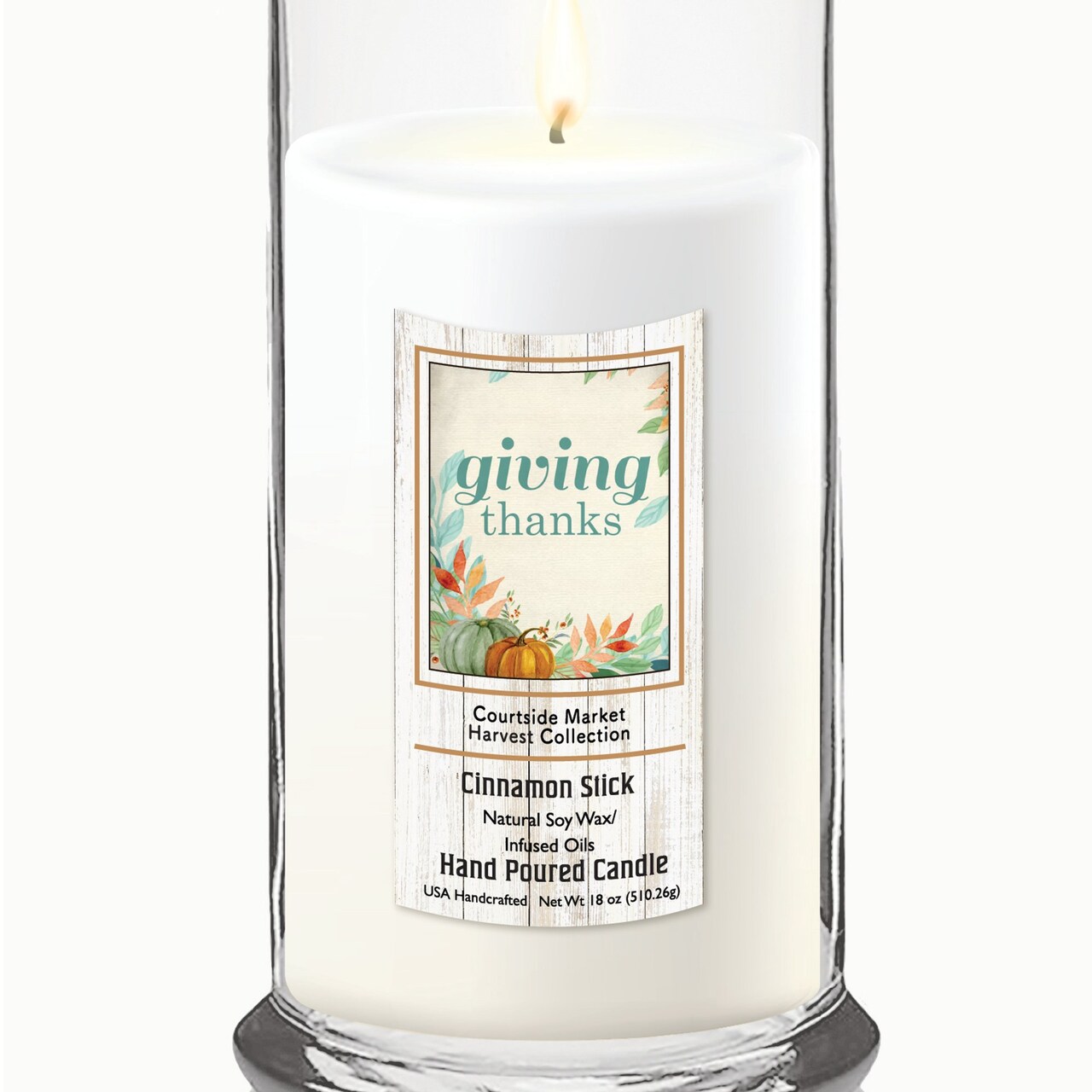 Edge Collections - White - Aromatic Gratitude Candle - 1 Piece